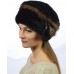 Женская шапка из вязаной норки НВ 033