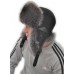 Мужская шапка ушанка из енота НЕ-040