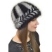 Женская шапка из вязаной норки НВ 064