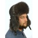 Мужская шапка ушанка из енота НЕ-018